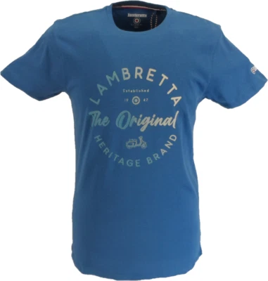 Camiseta Lambretta Para Hombre Azul Oscuro Original Heritage... Foto 1 de 2
