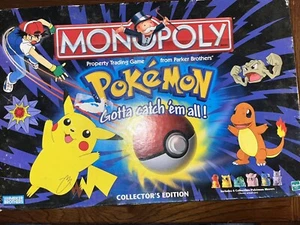 MONOPOLY POKEMON VINTAGE 1999 BOARD GAME Missing Some Players and Not Complete - Picture 1 of 5