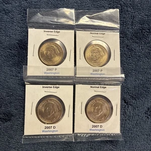 2007 George Washington Golden Dollar 4 Coin Variety Set - Picture 1 of 4