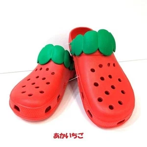 Red Strawberry Clog Sandals Slippers Women's Fruit Kawaii Size US 6-7 23-24cm - Picture 1 of 2