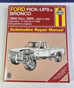 Ford Pick-Ups & Bronco 1980 thru 1996 2WD/4WD Haynes Repair Manual 36058 (880) - Picture 1 of 5