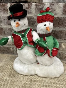 Gemmy Mr. & Mrs. Snow Singing "Baby It's Cold Outside" Animated Motion ~ Works - Picture 1 of 7