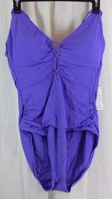 La Blanca Womens Island Goddess Underwire One Piece Swimsuit Ultraviolet Size 14 - Image 1 of 4