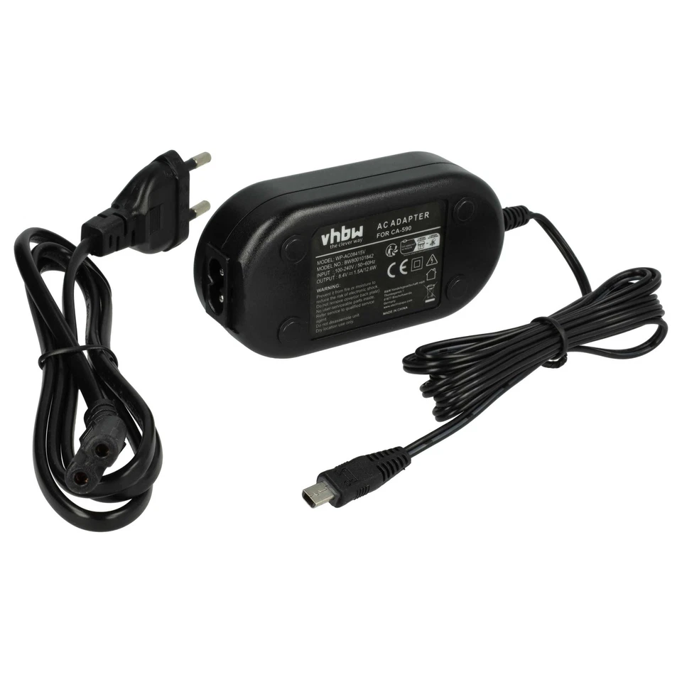 VHBW Netzteil für Canon MD205 MD216 MD120 MD160 FS100 MD215 FS11 FS10 DC302 8,4V 2m