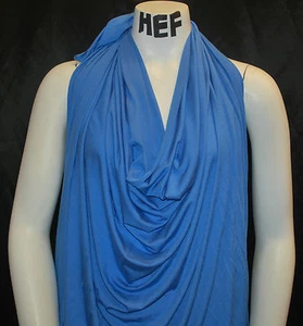 Micro Modal Spandex Jersey Super Soft & Stretchy Fabric Ecofriendly Peri Blue - Picture 1 of 5