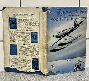 BRITISH SEAPLANES TRIUMPH INTERNATIONAL SCHNEIDER TROPHY CONTESTS 1945 HAWKS - Picture 1 of 6