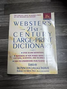 Twenty-First Century Référence Ser.: Webster's 21st Century Large Print... - Picture 1 of 5