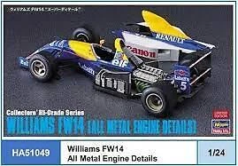william’s fw 14 (all metal engine details) limited editionm hasegawa 1:20 - Immagine 1 di 4