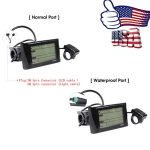 24/36/48V SW900 LCD Display Panel Meter Control For Electric Bicycle E-Bike US - Picture 1 of 10