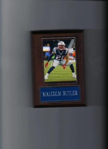 MALCOLM BUTLER PLAQUE NEW ENGLAND PATRIOTS FOOTBALL NFL GAME ACTION Cover