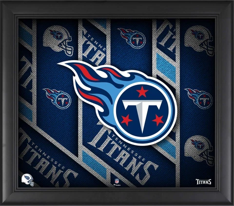 Tennessee Titans Framed 15" x 17" Team Threads Collage Cover