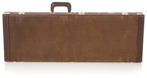 Gator Cases Deluxe Wood Case for Electric Guitars; Vintage Exterior - Brown - Picture 1 of 10