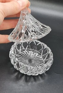 Shannon by Godinger Crystal Hershey's Kisses Clear Candy Bowl w/ Lid  - Picture 1 of 5