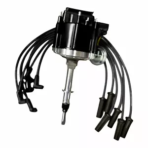 HEI Distributor + Wire Set 7mm Delphi For AMC JEEP L6 232 258 Engines 4.0L 4.2L - Picture 1 of 10