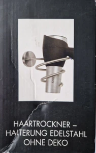 Schou Haartrockner Halterung Edelstahl gebürstet - NEU OVP - Bild 1 von 9