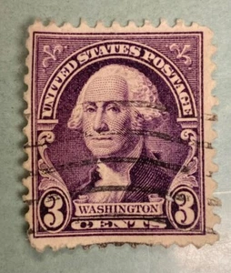 Vintage & Rare US 3 Cent George Washington Stamp | Purple / Violet - Picture 1 of 1