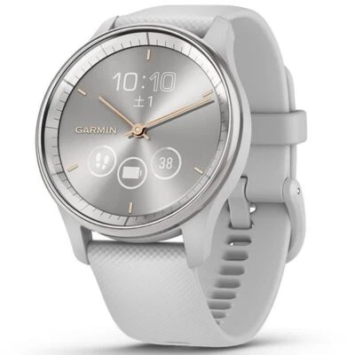 Garmin vivomove Trend Hybrid Smartwatch Mist Gray Silver 40.4mm 010-02665-73 - Image 1 of 4