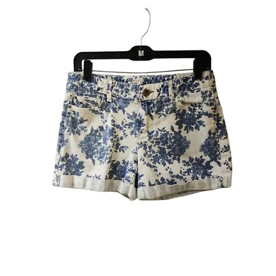 Pantalones Cortos de Jean Tommy Hilfiger Floral Talla 6 Blanco/Azul Foto 1 de 4