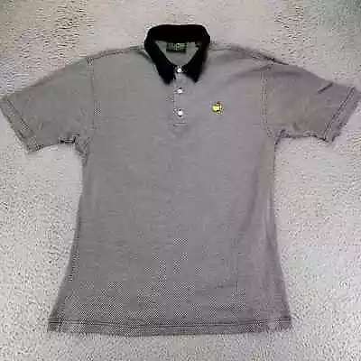 Camisa Masters Para Hombres Mediana Negra Amen Corner Manga Corta Golf Polo De Colección Foto 1 de 4