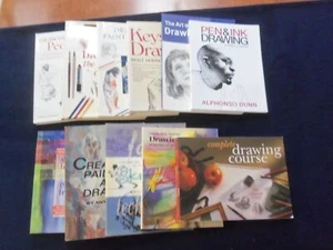 1980'S-2000'S DRAWING ART BOOKS - LOT OF 11 (2 HARDCOVER/9 SOFTCOVER) - KD 4797B - Picture 1 of 11