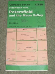 Ordnance Survey Pathfinder map sheet 1265 (SU 62/72) Petersfield & Meon V - 1990 - Foto 1 di 2
