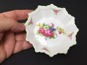 Vintage SHELLEY Fine Bone China Rose Pattern Trinket Dish As Is - Picture 1 of 10