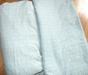 2-pc Mainstays Gray & Turquoise Full Sheets Flat & Fitted Deep Pockets Cotton - Picture 1 of 4