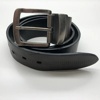 Unbranded Reversible Belt Brown Black Mens Sz M 34-36 Faux Leather 1 1/2" - Image 1 of 4