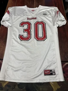 Vintage Rawlings NFL Atlanta Falcons GameDay Jersey 30 Size L in White - Picture 1 of 14