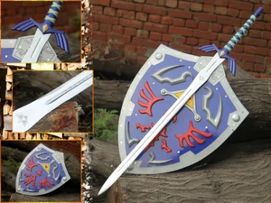 THE LEGEND OF ZELDA REAL STEEL MASTER SWORD costume link hylian - Picture 1 of 8