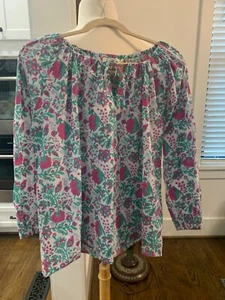 Blusa floral de velo de algodón para damas ZZ - mangas blusa - talla Pequeño - Imagen 1 de 9