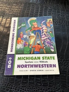 OCTOBER 24 1964 MICHIGAN STATE vs NORTHWESTERN college football program - Picture 1 of 1