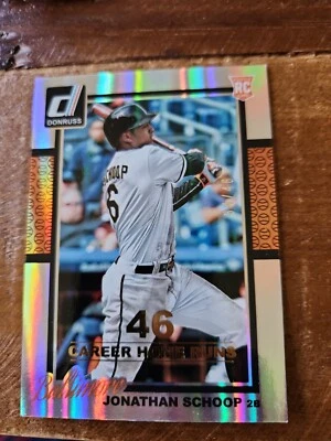 Donruss Jonathan Schoop 2014 novato radiocontrol 46 jonrones de carrera 34/46 Orioles Foto 1 de 3
