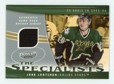 2006-07 Jere Lehtinen UD Power Play The Specialists Game Worn Jersey #S-JL