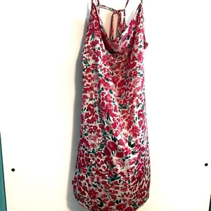 Shein Curve Blumen Träger Sommer Schlupf Kleid sexy Größe 3X XXXL rosa grün weiß - Bild 1 von 6