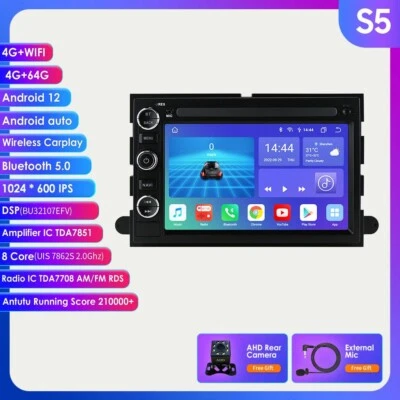 Android 12 Wifi 4+64GB Car Stereo Radio Carplay For Ford F150 F250 F350 500 Edge - Image 1 of 4