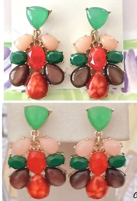 Artículo raro, Pendientes gota de goma multicolor confeti Kate Spade, nuevos con etiquetas Foto 1 de 4