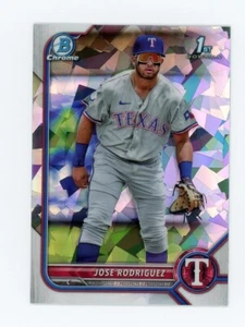 2022 Bowman Jose Rodriguez 1st Bowman Chrome Atomic Refractor Texas Rangers - Bild 1 von 2