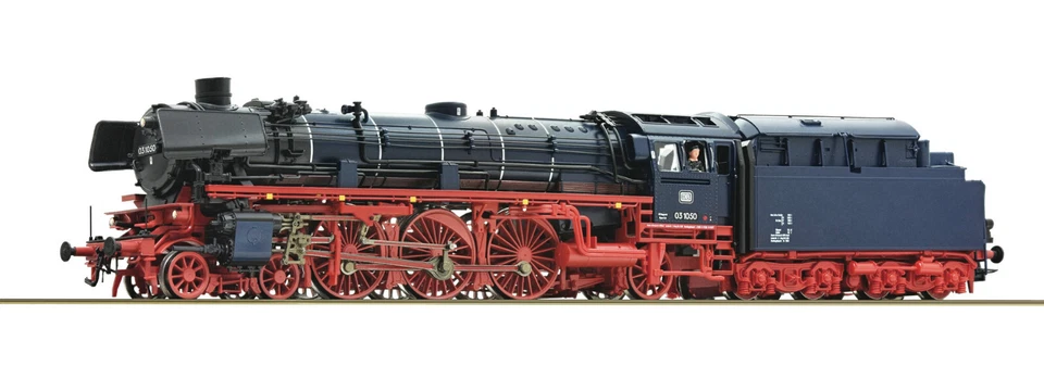 Roco 70031 Dampflok BR 03.10, DB, Ep III, DCC DIGITAL SOUND „Blaue Mauritius“ - Bild 1 von 1