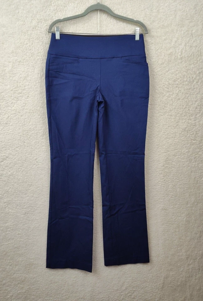 Apt 9 Women Leggings Medium Blue Rayon Blend Pull on Slim Stretch Flat Front - Image 1 of 4