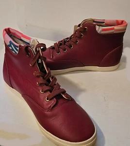 RED BOOTS BUCKETFEET Women 10 - Picture 1 of 3