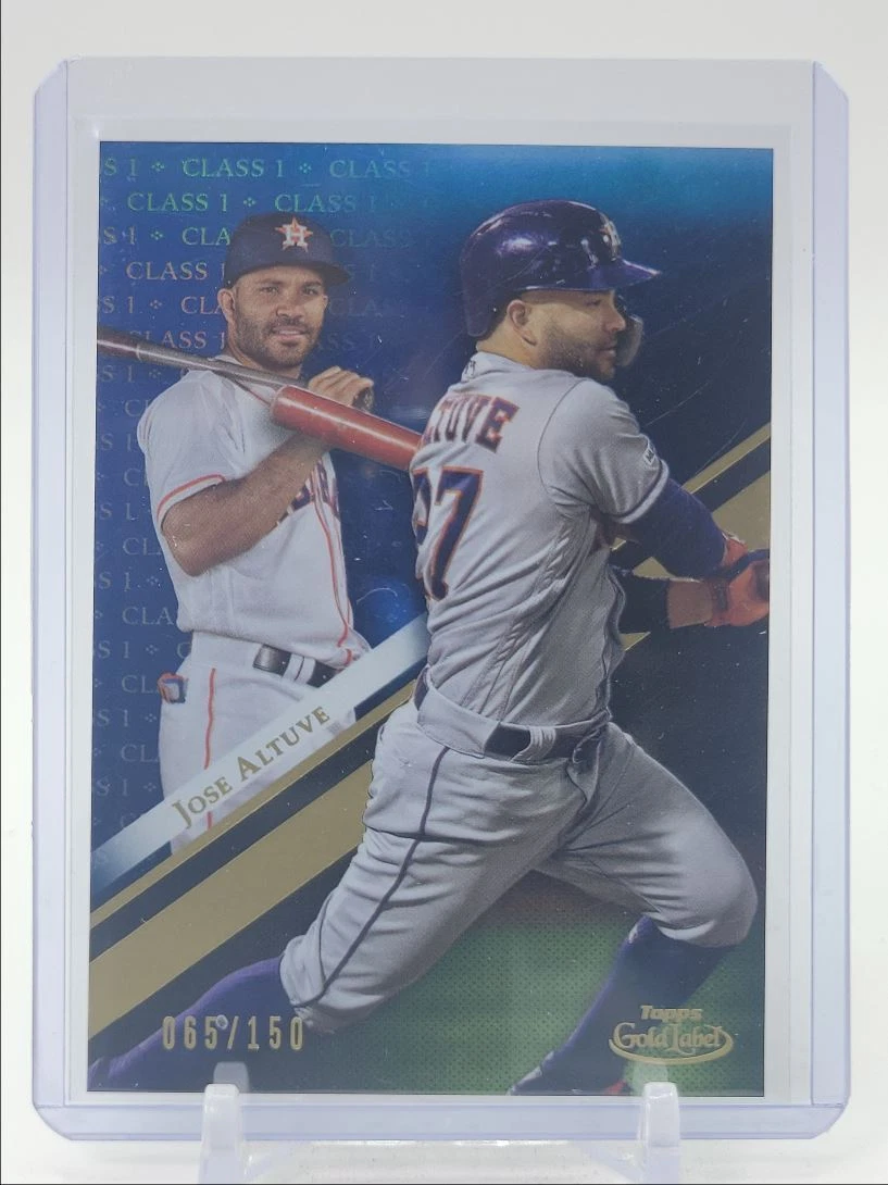 JOSE ALTUVE 2019 TOPPS GOLD LABEL BASEBALL CLASS 1 BLUE REFRACTOR /150 Q2090