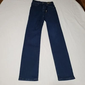 Express Women's Super High Rise Dark Denim 90's Slim Jeans Size 0R New With Tags - Picture 1 of 15