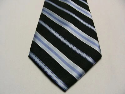 CAMISERAS ÁGUILA - "CHICK MAGNET" - ¡CORBATA CUELLO 100% SEDA A RAYAS AZULES! Foto 1 de 4