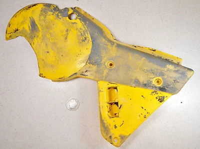 81 Yamaha YZ465 YZ 465 Right Side Frame Cover Number Plate Foto 1 de 4