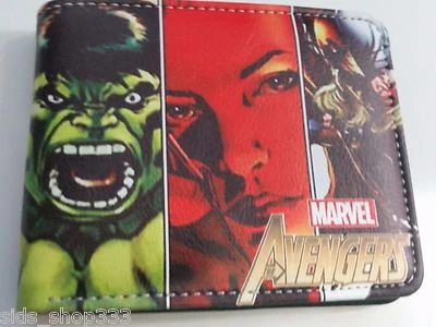 RETRO AVENGERS HEROES ! wallet  infinity war gauntlet Marvel Comics thor hulk - Image 1 of 4