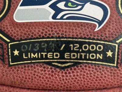 Limited Edition Wilson Seahawks Super Bowl 48 Commemorative Ball #1,399/12,000  - Image 1 of 4