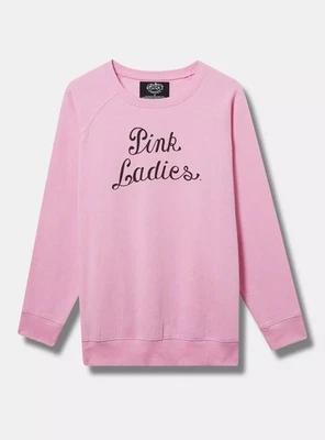 Torrid Grease Pink Ladies Sweatshirt Pink NWT New 4X - Image 1 of 4