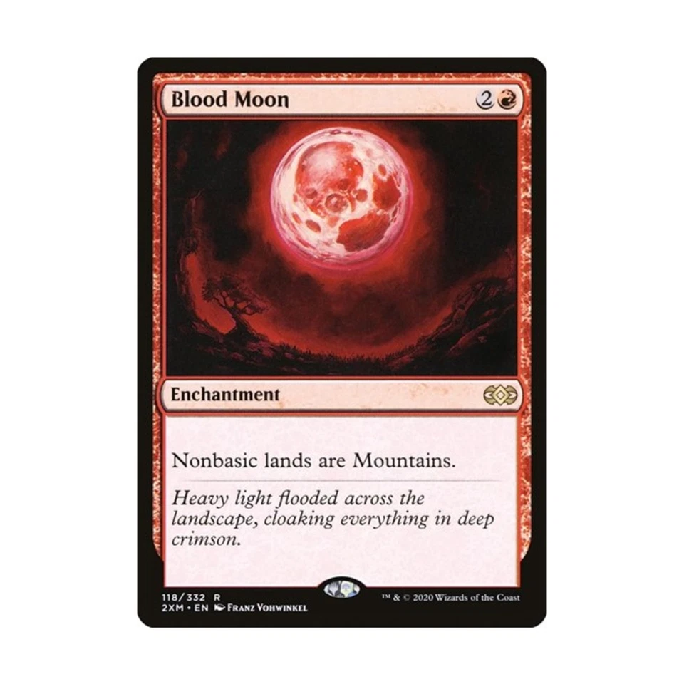 WOTC MtG Double Masters Blood Moon (R) (Foil) NM - Image 1 of 1