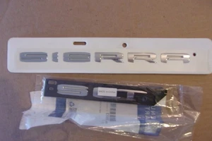 2019 2021 2022 GMC SIERRA SLT TAILGATE EMBLEMS CHROME OEM NEW - Bild 1 von 2